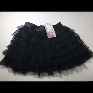 Hanna Banana Swiss Dot Tier Tulle Skirt Size 8